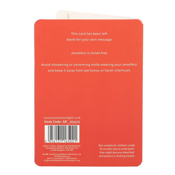 Best Teacher Apple Necklace on Greeting Card 🍎