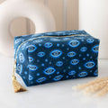 All Seeing Eye Print Velvet Makeup Bag