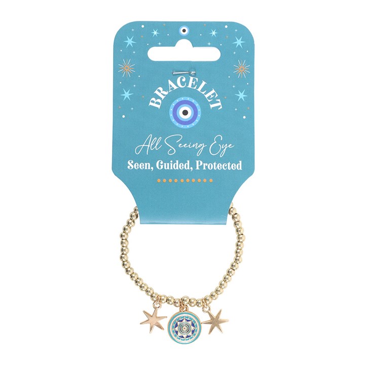 All Seeing Eye Beaded Charm Bracelet 🧿