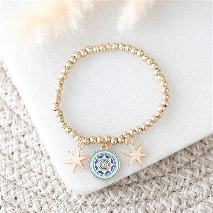 All Seeing Eye Beaded Charm Bracelet 🧿
