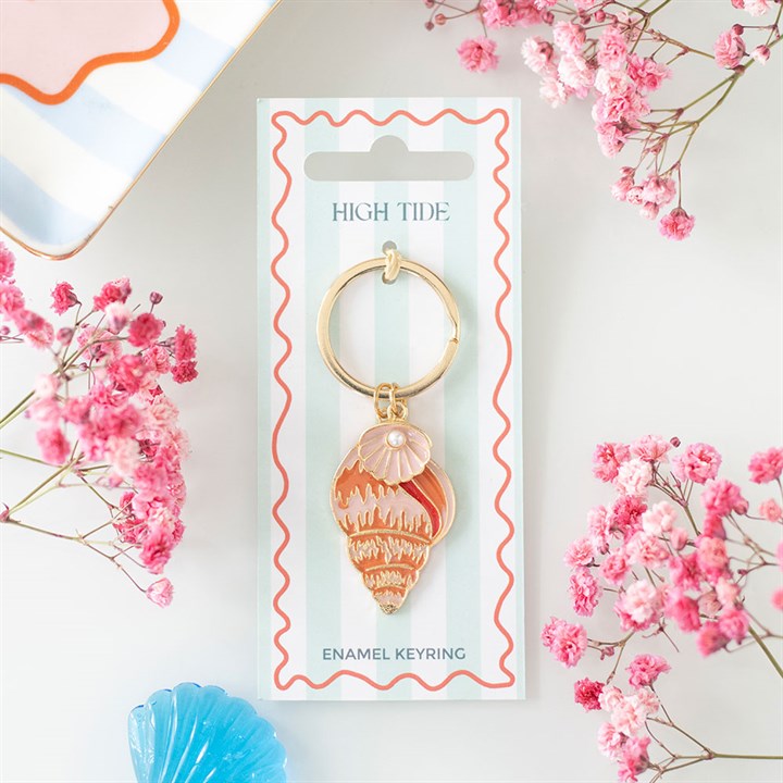 High Tide Shell Keyring 🐚