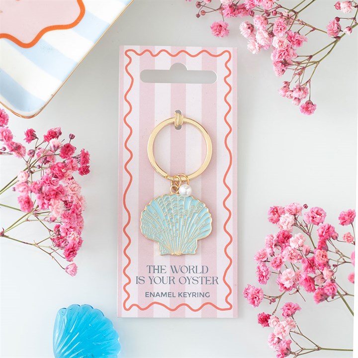 The World is Your Oyster Keyring 🦪