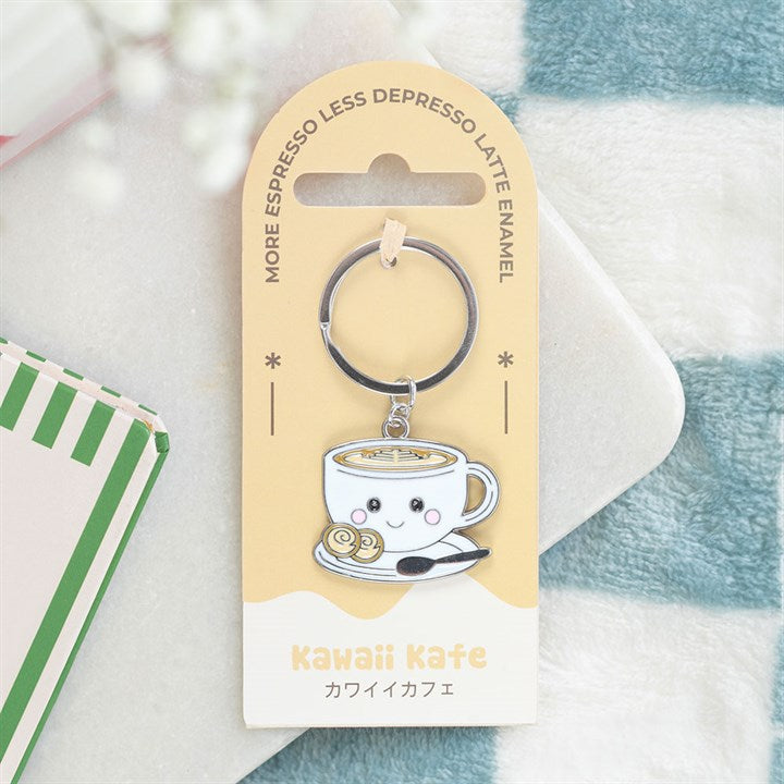 Kawaii Latte Keyring 🍵