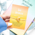 Be Brave Yellow Jade Crystal Moon Bracelet 🌙
