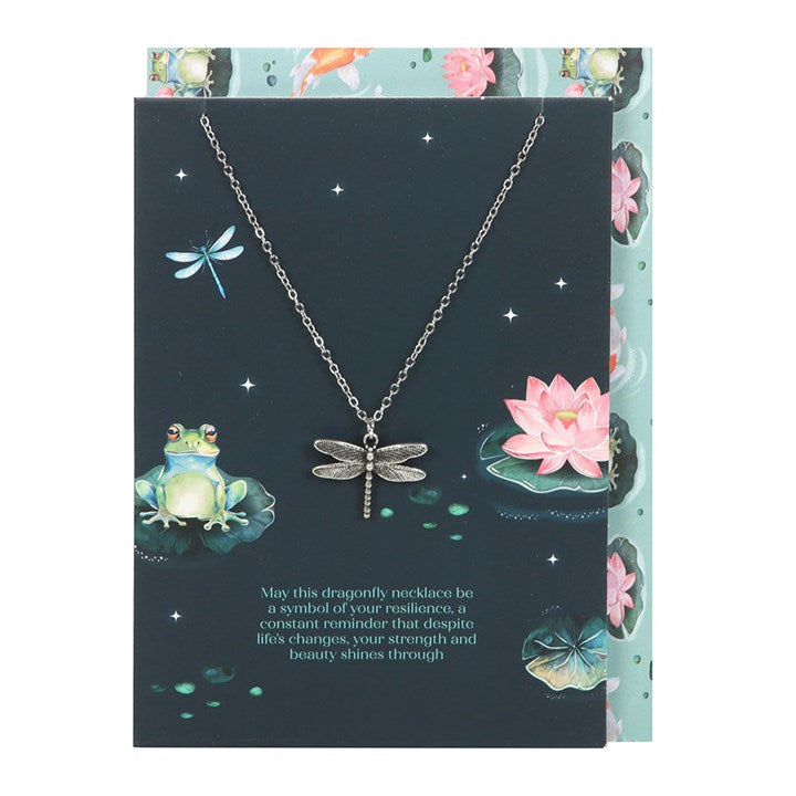 Dragonfly Dreams Necklace and Greeting Card 🦋
