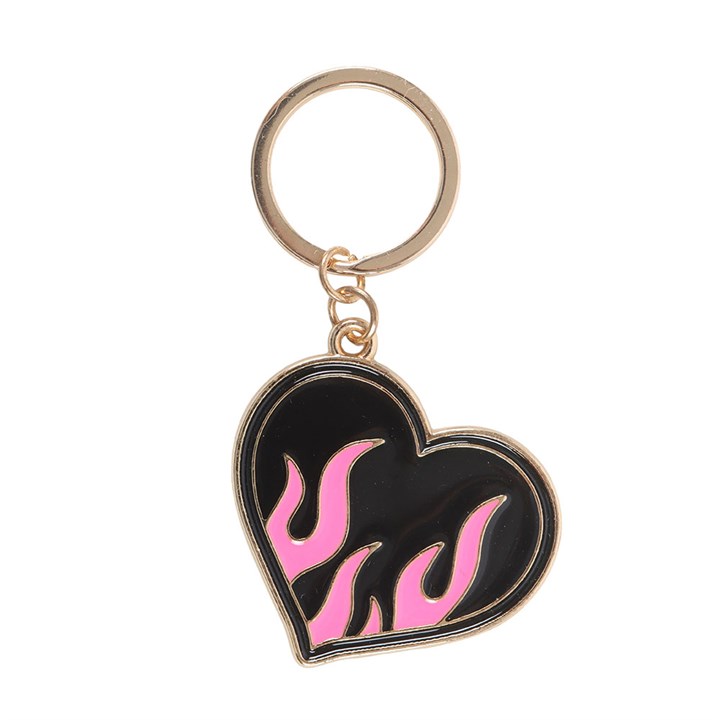 Burning Heart Keyring 🔥💗