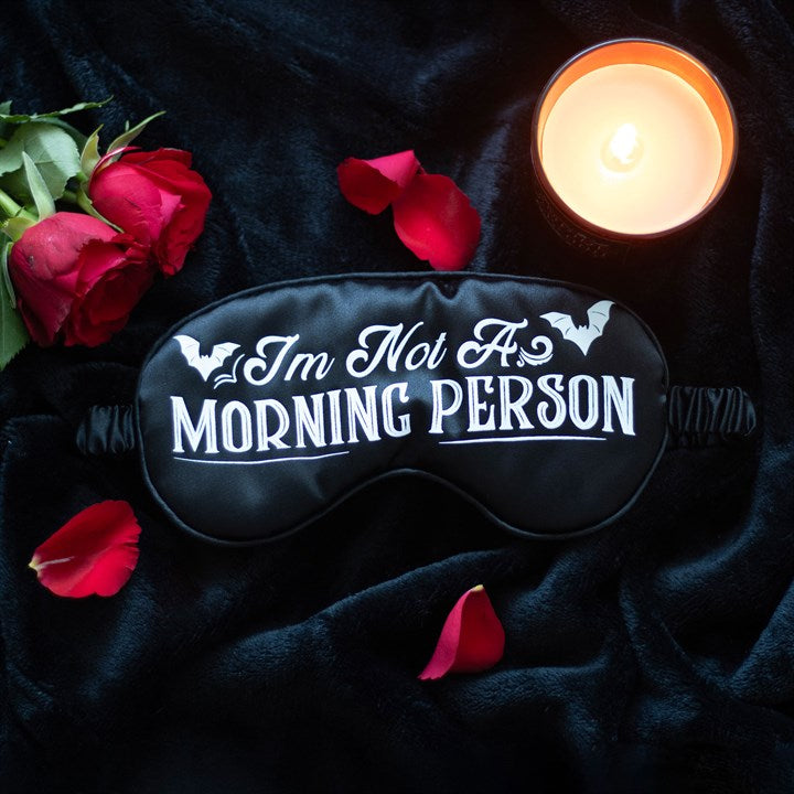 I'm Not a Morning Person Satin Sleep Mask 💤