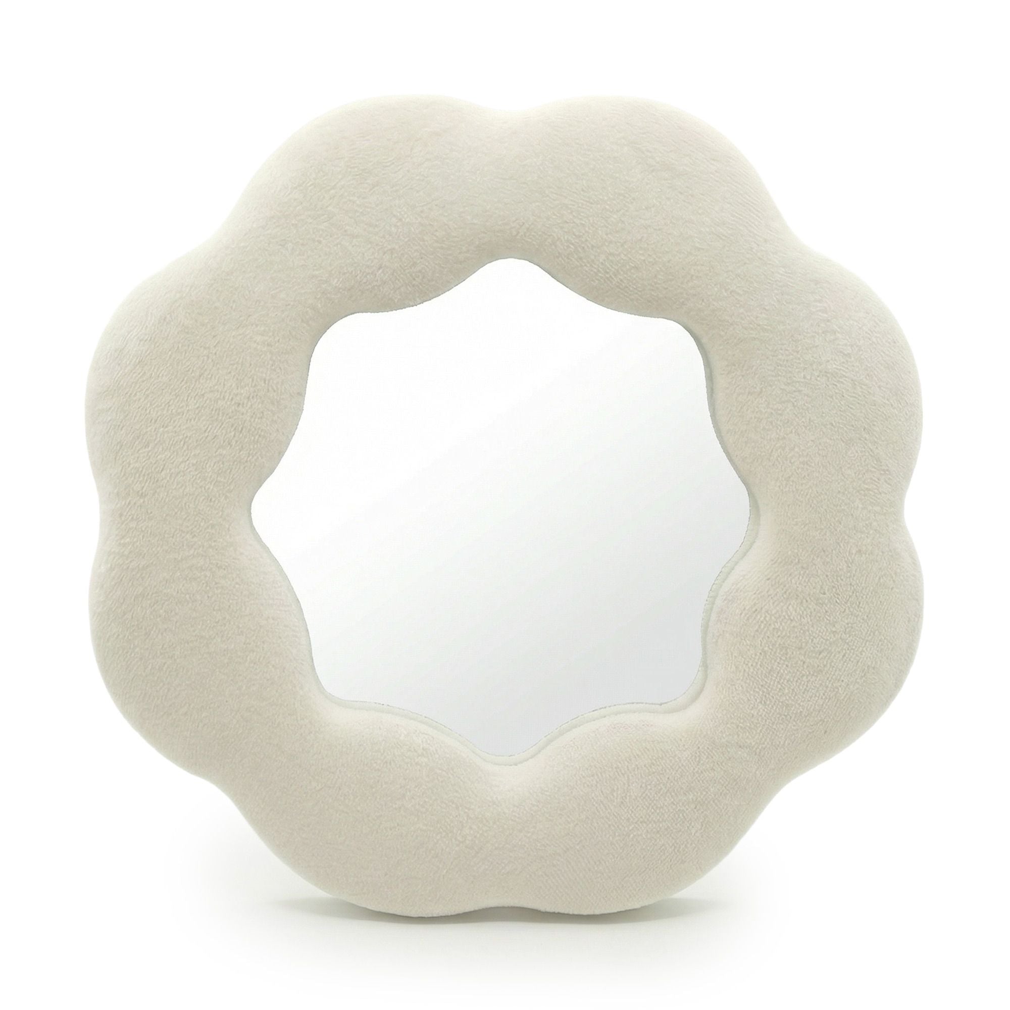 Soft Squiggly Mirror – Flower – Natural