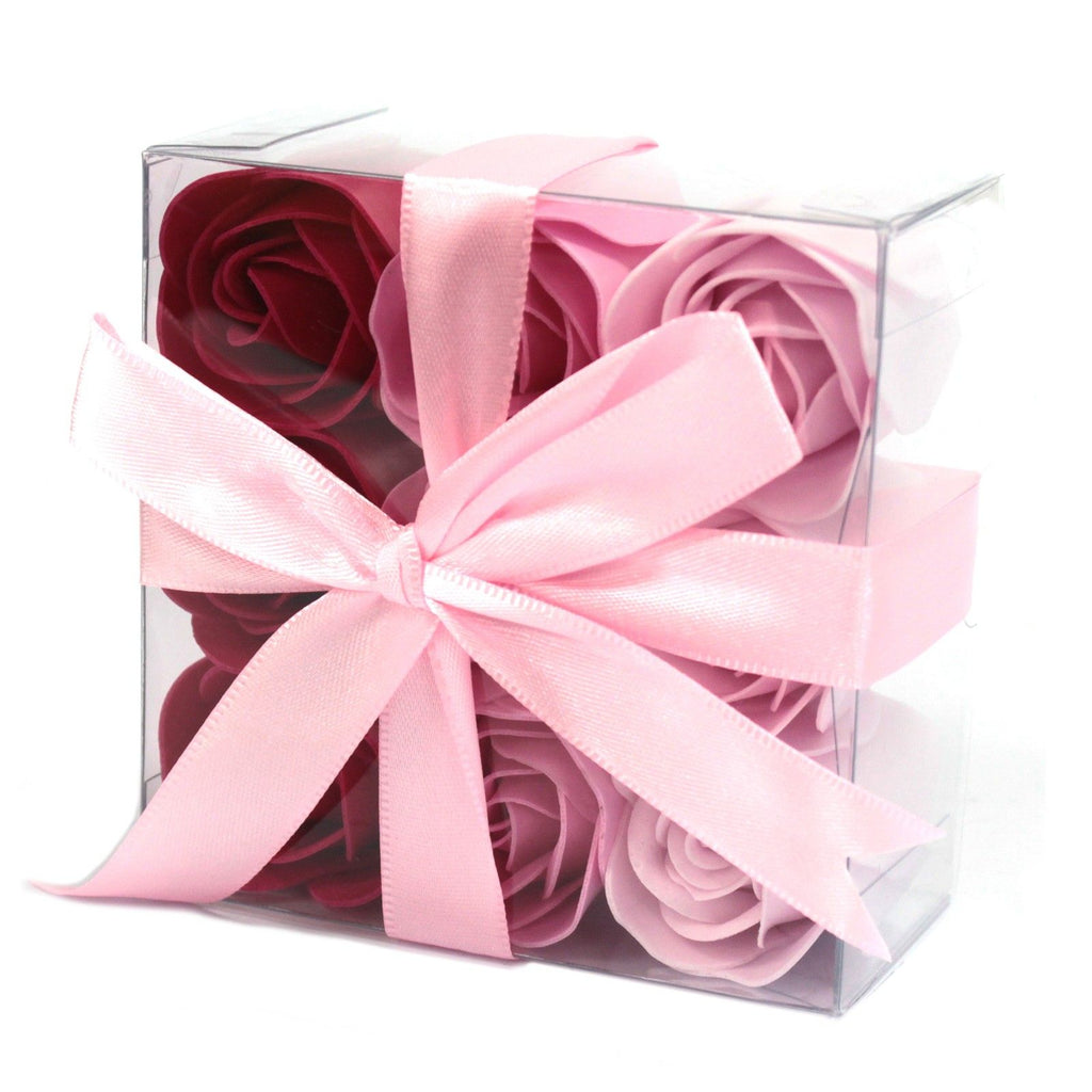 Set of 9 Soap Flowers - Pink  Roses 🩷