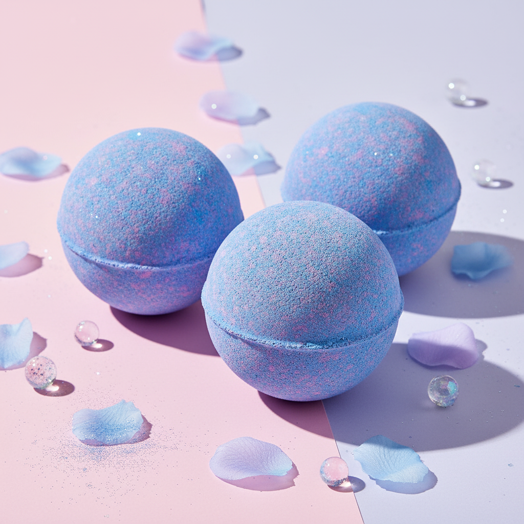Set of 3 Baby Powder Bath Bombs - Teen Edit