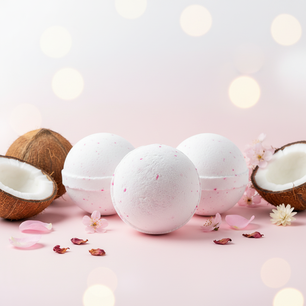 Set of 3 Coconut Dream Bath Bombs