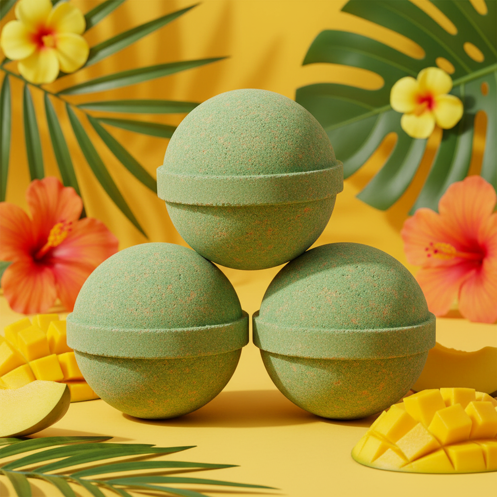 Set of 3 Hawaiian Mango Bath Bombs