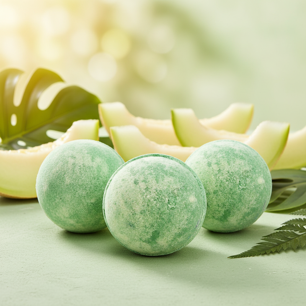Set of 3 Melon Bath Bombs