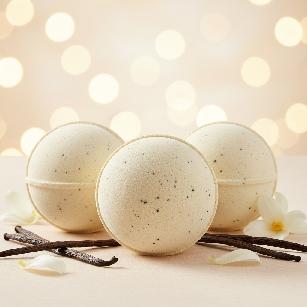 Set of 3 Simply Vanilla Bath Bombs